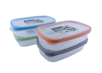 49OZ/1450ML RUBBER RIM CONTAINER RECT