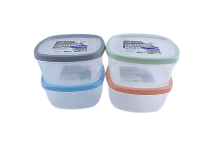 62oz/1850ML RUBBER RIM CONTAINER SQRE