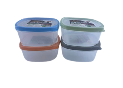 37oz/1100ML RUBBER RIM CONTAINER SQRE