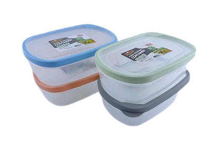 1.7L RECT FOOD CONTAINER W/RUBBER