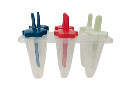 SET OF 6PC PLASTIC POPSICLE MOLDS 