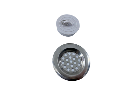 2PK SINK STRAINER & PLUG