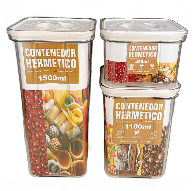 3 SET OF SQ SEAL STORAGE CONTAINER 