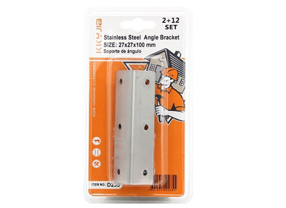Stainless steel Angle code strip large - brushed color [27*100] /2+12PCS
