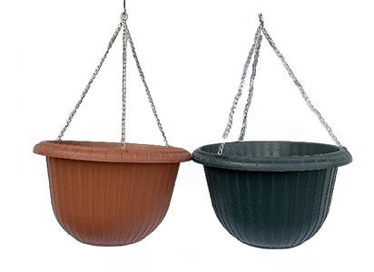 ROUND PLANT POT WITH 50CM  CHAIN  