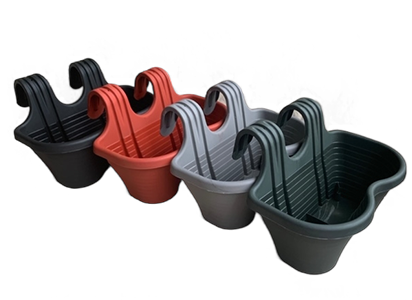 PLANT POT WITH HOOK HANDLE