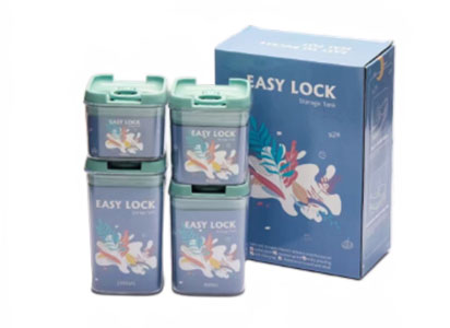 4 SET OF SQ SEAL STORAGE CONTAINER 